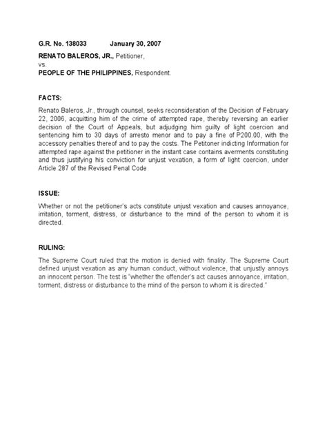 unjust vexation elements|G.R. No. 138033 .